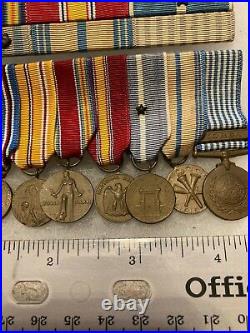 Authentic WWII US Army World War 2 Korean Victory Service Medals and Ribbons