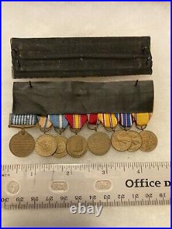 Authentic WWII US Army World War 2 Korean Victory Service Medals and Ribbons