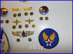 B9720 WW 2 US Army Women's Air Force Service Pilot WASP Insignia Package R22D
