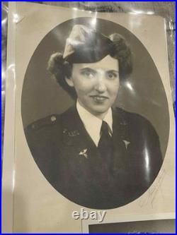 BIG LOT WW2 WWII Military US Army WAAC & Air Force USAAF Wasp Photos / Postcard