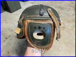 BIG SIZE WWII M1938 M38 US ARMY Tanker Tank Helmet WW2 USMC vehicle