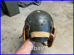 BIG SIZE WWII M1938 M38 US ARMY Tanker Tank Helmet WW2 USMC vehicle