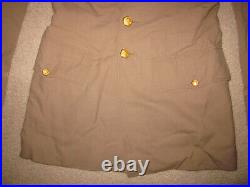 Big Red One CoE WWII US Army officer regulation dress coat size 38XL with Essayons