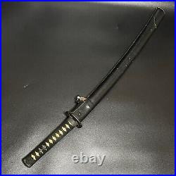 Black GUNTO Carp Fuchikashira WW2 Japanese Army Sword samurai katana WWII