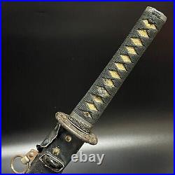 Black GUNTO Carp Fuchikashira WW2 Japanese Army Sword samurai katana WWII