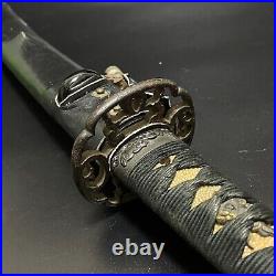 Black GUNTO Carp Fuchikashira WW2 Japanese Army Sword samurai katana WWII