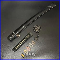 Black GUNTO Carp Fuchikashira WW2 Japanese Army Sword samurai katana WWII