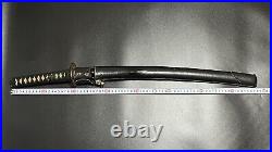 Black GUNTO Carp Fuchikashira WW2 Japanese Army Sword samurai katana WWII