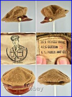 Boy's 1940s WWII US Army Uniform sz 5 40s Vtg WW2 Children's Hat Pins Patches