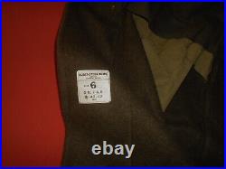 CANADA ARMY 1945 WWII OVERCOAT, WOOL, ROLL COLLAR (never used)