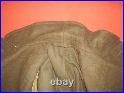 CANADA ARMY 1945 WWII OVERCOAT, WOOL, ROLL COLLAR (never used)