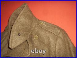 CANADA ARMY 1945 WWII OVERCOAT, WOOL, ROLL COLLAR (never used)