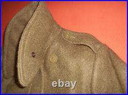 CANADA ARMY 1945 WWII OVERCOAT, WOOL, ROLL COLLAR (never used)