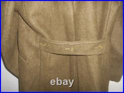 CANADA ARMY 1945 WWII OVERCOAT, WOOL, ROLL COLLAR (never used)