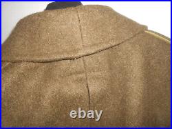 CANADA ARMY 1945 WWII OVERCOAT, WOOL, ROLL COLLAR (never used)