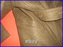 CANADA ARMY 1945 WWII OVERCOAT, WOOL, ROLL COLLAR (never used)