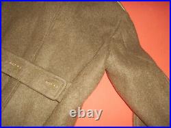 CANADA ARMY 1945 WWII OVERCOAT, WOOL, ROLL COLLAR (never used)