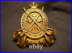 Canadian Infantry Corps Wwii Officer Cap Badge 1943 S. 25 Acer Army Gilt Finish