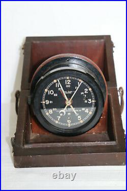 Chelsea M1 US Army Clock with Case #1635