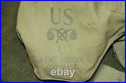 Choice Original WW2 U. S. Army Service Gas Mask, Hose, Filter & Carrier 1942 d