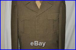 Complete Original U. S. WWII Army Officer Ike-Jacket Uniform. Big Red One NR Auc