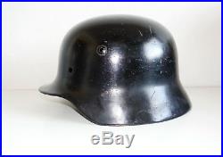 Czech civil reissue German army original WW2 M35 helmet shell size NS62 inv#633