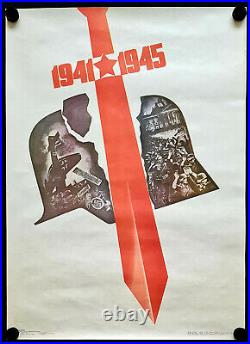 Defeat Nazi Germany Wehrmacht Luftwaffe 1983 Soviet Wwii Russian Army Poster