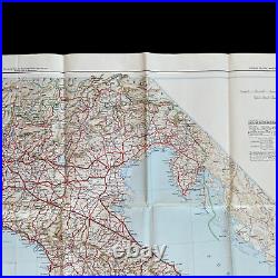 EXTREMELY LARGE WWII 1943 Italian Theater U. S. Army Operational Planning Map