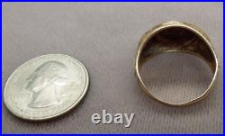 Early Rare R & S WWII Army Air Corps Pilot Ring USA 10k Yellow Gold Size 9.75