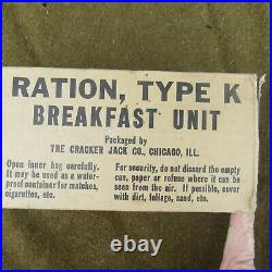 Early World War 2 U S Army K Ration, Breakfast In Original Non Camo Box