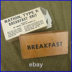 Early World War 2 U S Army K Ration, Breakfast In Original Non Camo Box