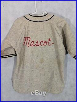 Fort Lewis US Army Vintage 40s Baseball Jersey Mascot Wilson WWII Size 38