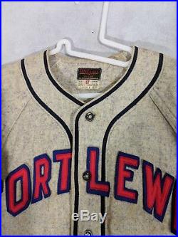 Fort Lewis US Army Vintage 40s Baseball Jersey Mascot Wilson WWII Size 38
