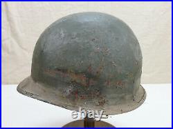 #G62 Original US Army WW2 M1 Stahlhelm Helm Glocke gebördelt + Lot number