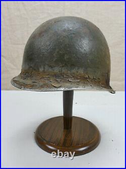 #G65 Original US Army WW2 M1 Stahlhelm Helm Glocke ROT gebördelt + Lot number