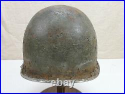 #G65 Original US Army WW2 M1 Stahlhelm Helm Glocke ROT gebördelt + Lot number