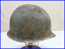 #G65 Original US Army WW2 M1 Stahlhelm Helm Glocke ROT gebördelt + Lot number