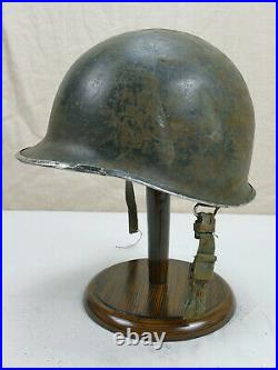 #G81 Original US Army WW2 M1 Stahlhelm Helm Glocke gebördelt