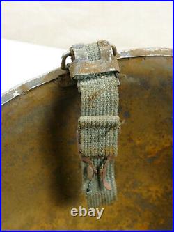 #G81 Original US Army WW2 M1 Stahlhelm Helm Glocke gebördelt