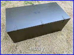 GENUINE ORIGINAL WWII US ARMY WOODEN FOOT LOCKER with TRAY 1944 WW2 ENLISTED