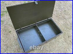 GENUINE ORIGINAL WWII US ARMY WOODEN FOOT LOCKER with TRAY 1944 WW2 ENLISTED