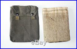 GERMAN ARMY WWII ORIGINAL GAS MASK CAPE IN THE POUCH marked