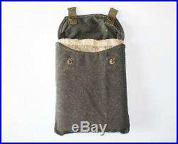 GERMAN ARMY WWII ORIGINAL GAS MASK CAPE IN THE POUCH marked