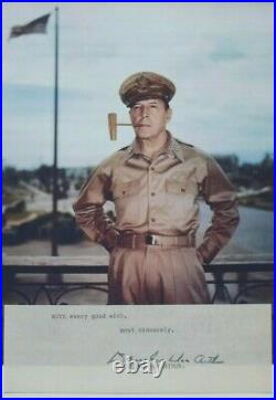 General Douglas MacArthur Signed Autograph General Of The Army World War II