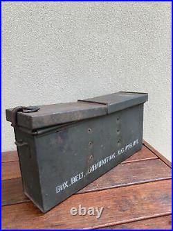 Genuine Australian Army WWII Issued Machine Gun Ammo Box Dated 1945