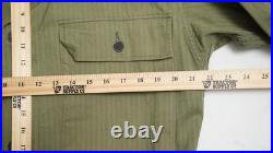 Genuine US Army WWII HBT Field Work Jacket 36R Light Shade With Gas Flap Genuine US Army WWII HBT Field Work Jacket 36R Light Shade With Gas Flap