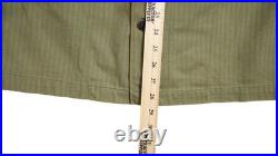 Genuine US Army WWII HBT Field Work Jacket 36R Light Shade With Gas Flap