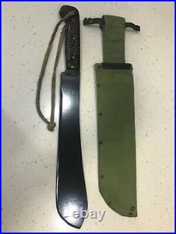 Genuine WW2 Machete with Canvas New Sheath Australian Army Bakelite War Knife