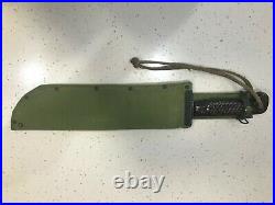 Genuine WW2 Machete with Canvas New Sheath Australian Army Bakelite War Knife