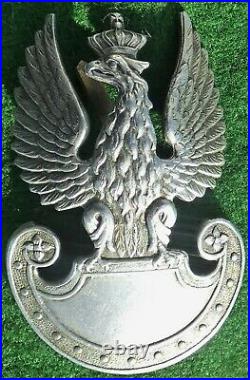 Genuine WW2 era POLISH Army Cap Eagle Badge Poland POLSKA Monte Cassino Battle 4